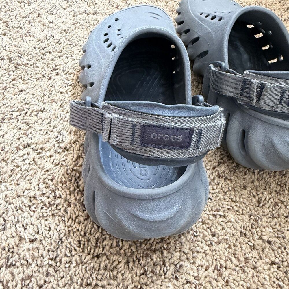 Crocs Echo Clog Womens 6 (Mens 4) Blue Comfort Casual Slip On Shoes Lug Sole - Picture 10 of 10